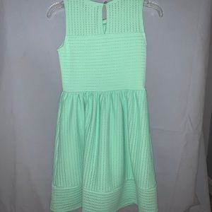 Girls mint green sleeveless dress